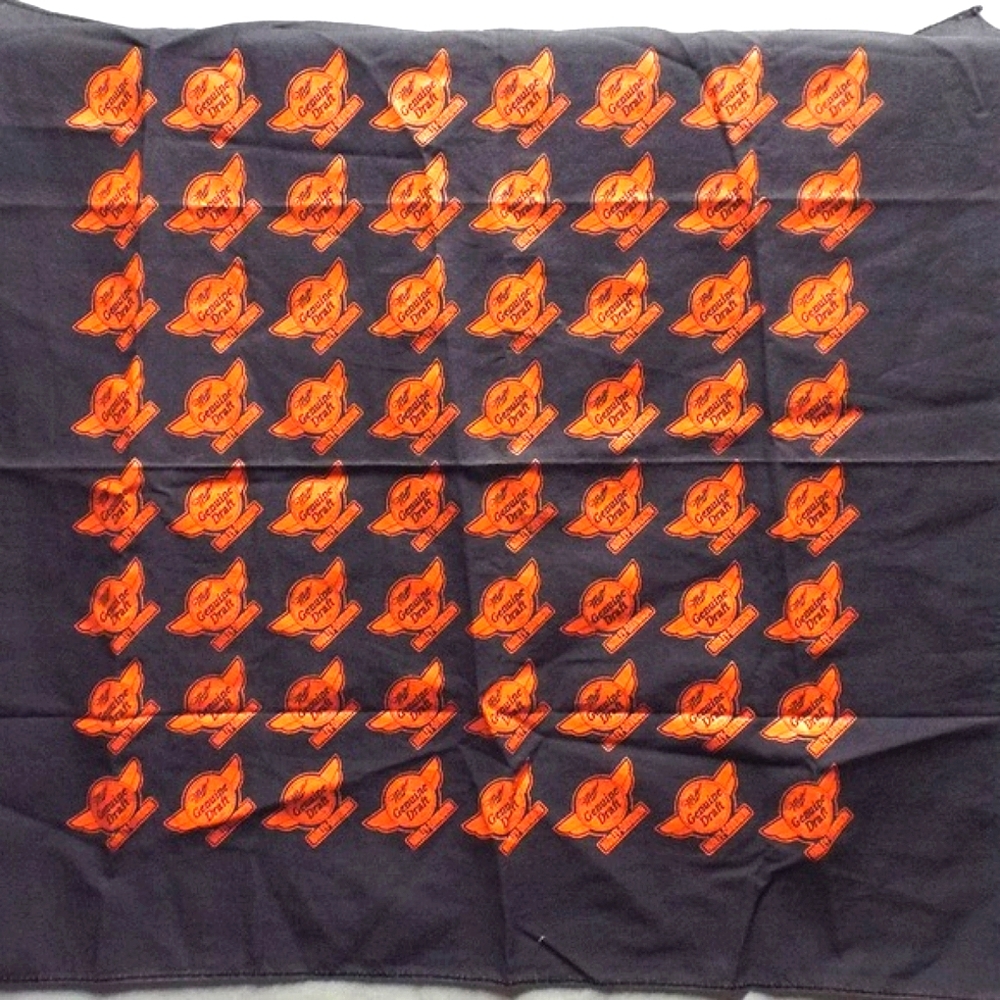 Vtg Miller Genuine Draft Harley Davidson Bandana